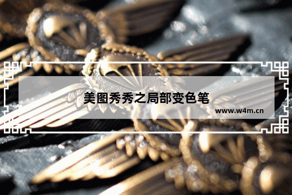 美图秀秀之局部变色笔
