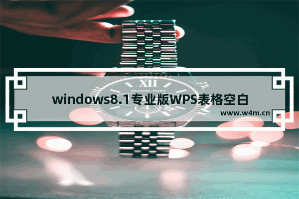 windows8.1专业版WPS表格空白网格线不见了怎么解决？解决方法分享