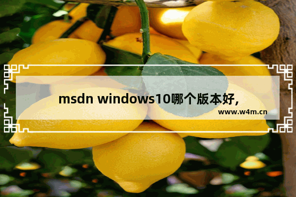 msdn windows10哪个版本好,msdnwin10版本号区别